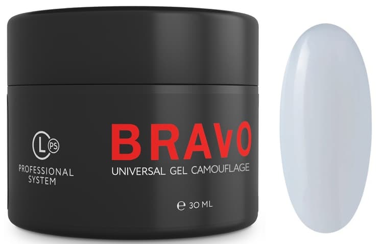 Моделирующий (Bravo) Universal Gel Camouflage 30 гр, цв. форфоровый 