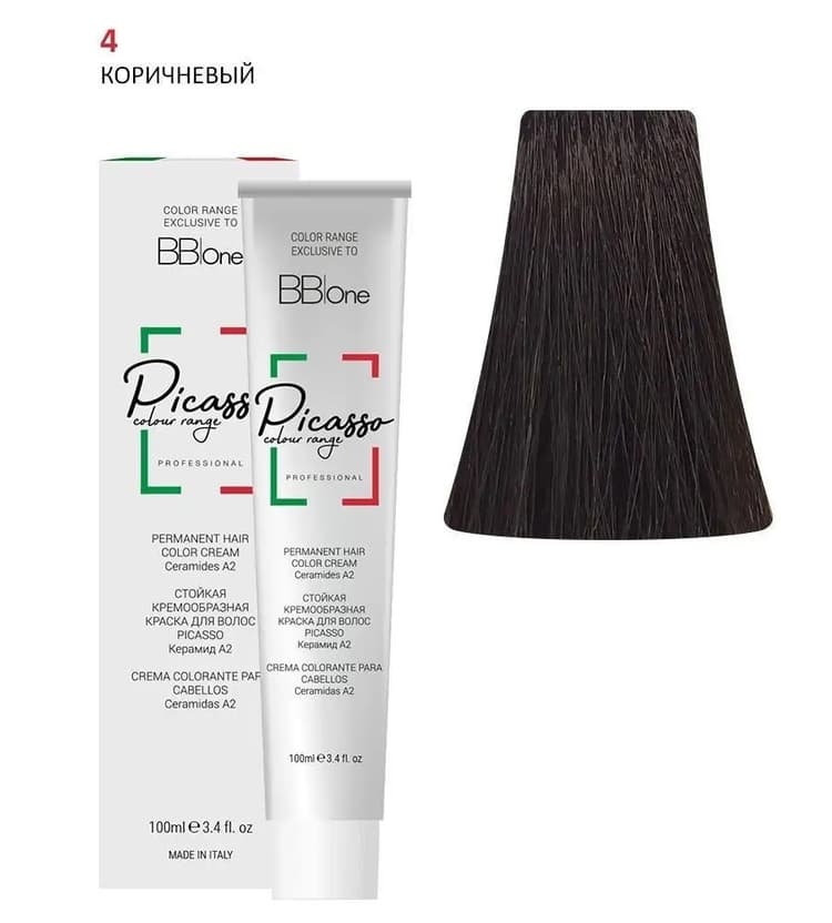 PICASSO  4 Natural Brown Крем-краска перманентная
