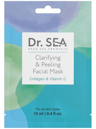 Dr. Sea Осветляющая маска-пилинг для лица с коллагеном и витамином С 12 мл