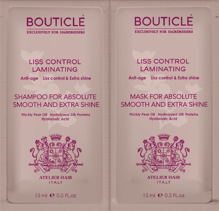 Bouticle Пробник шампунь ламинирующий/маска ламинирующая 15мл+15мл