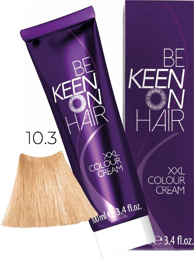 KEEN COLOUR CREAM 10.3 Ультра-светлый золотистый блондин/ Ultrahellblond Gold, 100 мл