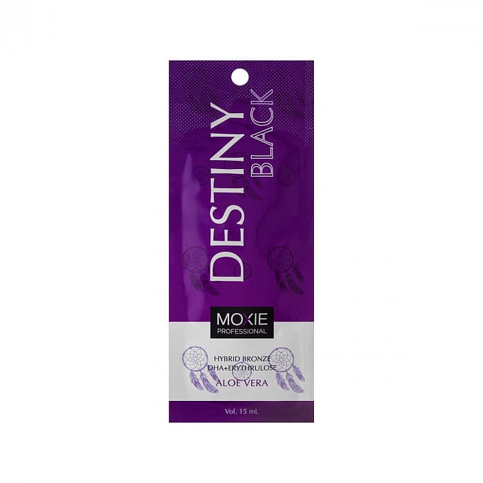 MOXIE DESTINY BLACK Лосьон для загара с 50-ти кратным гибридным бронзатором 15 мл