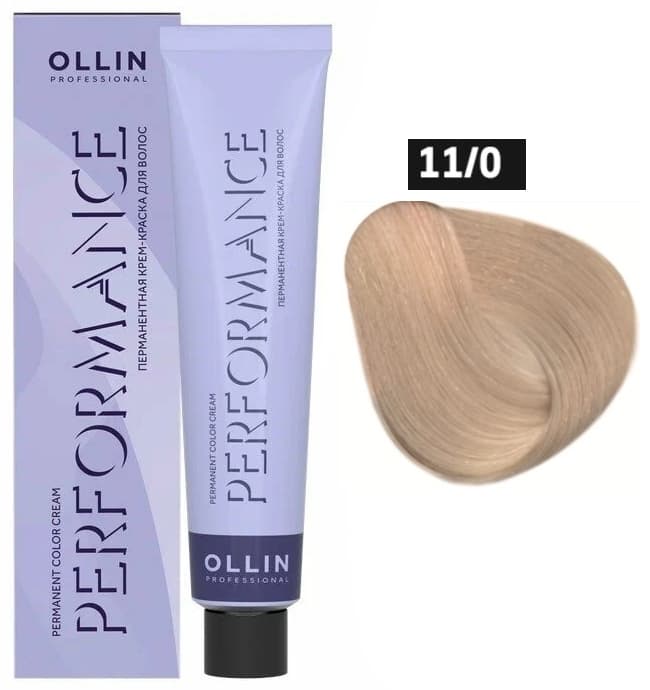 OLLIN PERFORMANCE 11/0 специальный блондин натуральный 60мл Перманентная крем-краска для волос