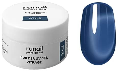RuNail Моделирующий УФ-гель витражный BUILDER UV GEL VITRAGE, 15г №9748