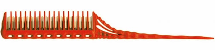 Y.S.Park Расческа с пласт. хвостиком для начеса 150 Red 