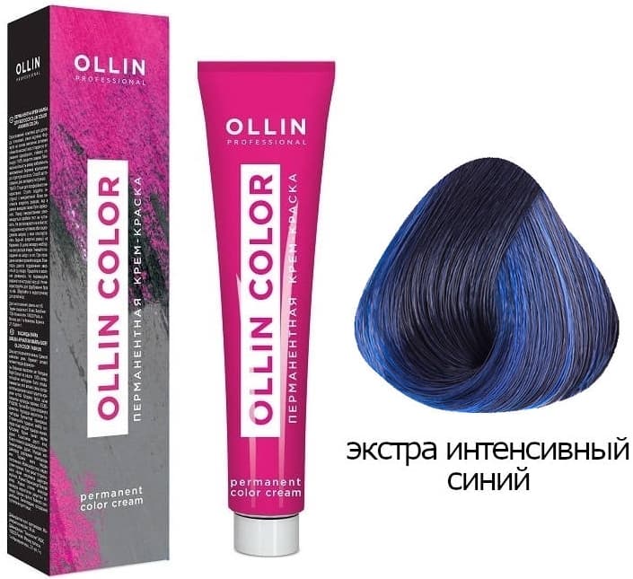 OLLIN COLOR Fashion Color Экстра-интенсивный синий 60мл Перманентная крем-краска для волос