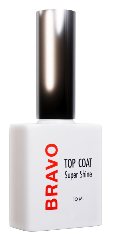 Bravo Верхнее покрытие без липкого слоя SUPER SHINE, 10 мл. (с УФ фильтром)