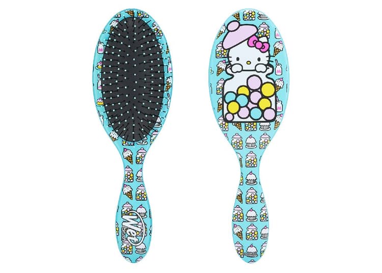 WET BRUSH ORIGINAL DETANGLER HELLO KITTY-BUBBLE GUM-BLUE Щетка для спутан волос (Жвачка) 