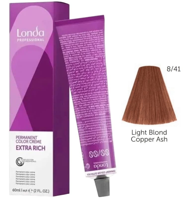 LONDACOLOR 8/41 светлый блонд медно-пепельный