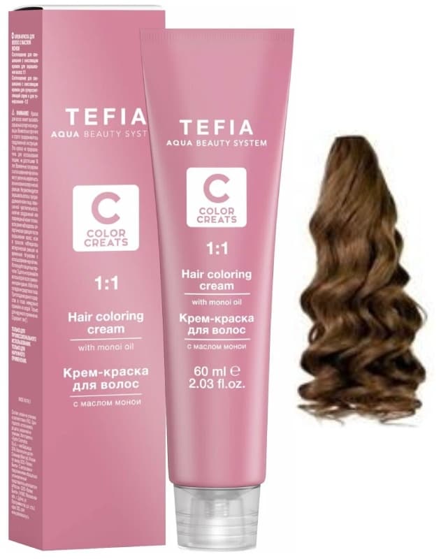 TEFIA Color Creats 6.34 Темный блондин золотисто-медный 60 мл.