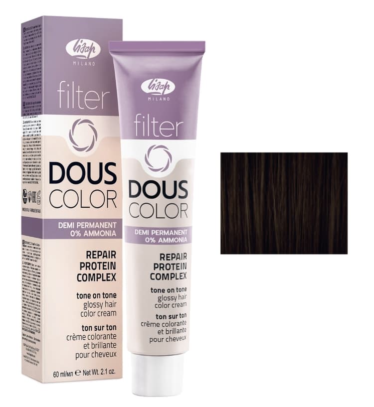 Lisap Filter Douscolor 4/0 каштановый натуральный 60 мл