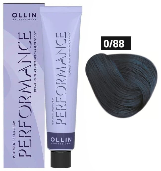 OLLIN PERFORMANCE  0/88 синий 60мл Перманентная крем-краска для волос