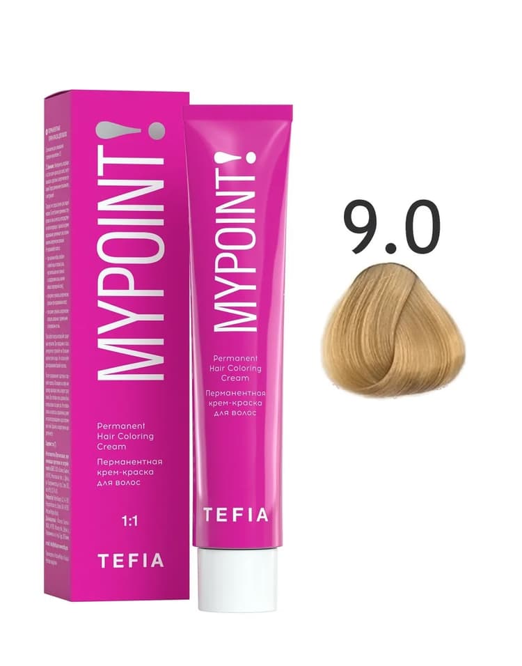 TEFIA MYPOINT 9.0 очень светлый блондин натуральный 60мл