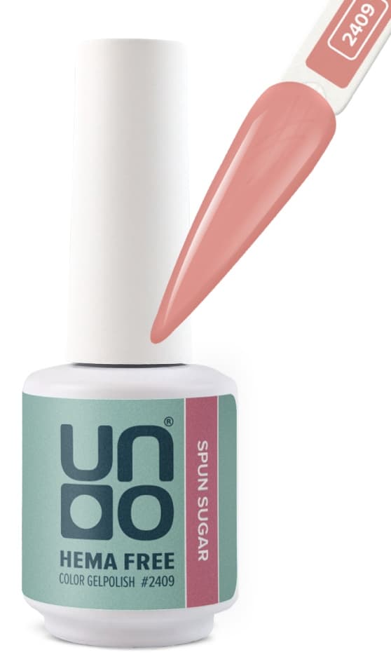 UNO HEMA FREE Гель-лак 2409 Сахарная пудра - Spun Sugar, 10 г
