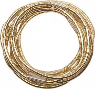 Резинки Dewal больш. тонкие золотые 10шт/уп