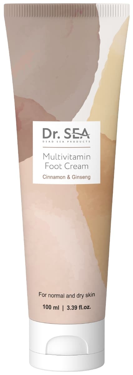 Dr. Sea Мультивитаминный крем для ног с экстрактами Корицы и Женьшеня 100 мл