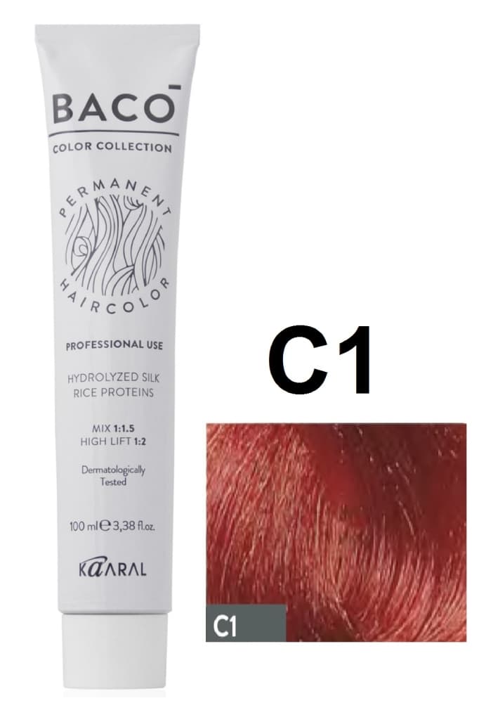 Kaaral Baco Color Перманентный краситель C1 оранжевый корректор