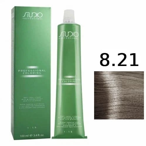 KAPOUS Studio S 8.21 светлый фиолетово-пепельный блонд 100 мл 