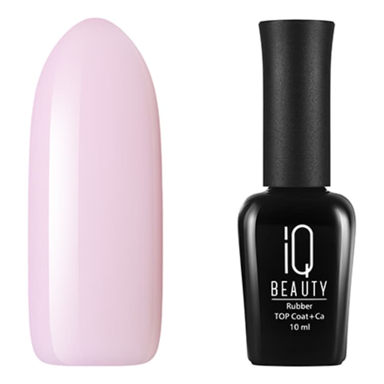 IQ BEAUTY Базовое камуфлирующее покрытие каучуковое с кальцием, 12 Розовый зефир, 10 мл