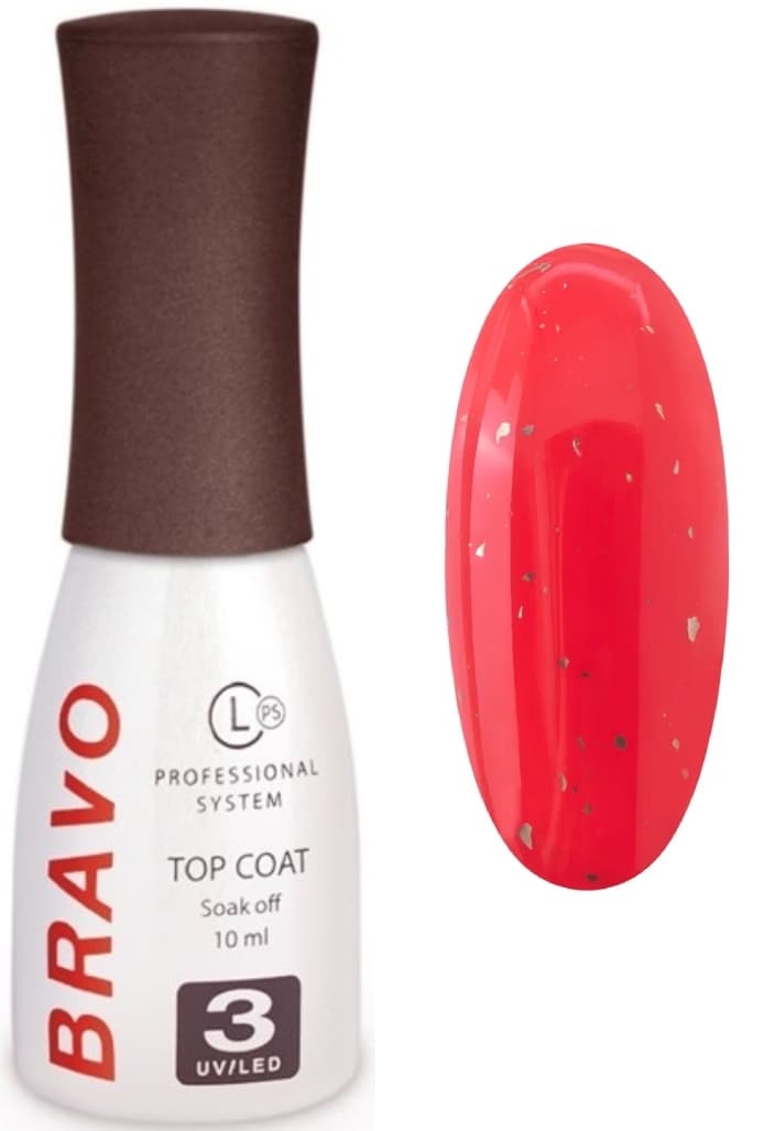 Bravo Верхнее покрытие без липкого слоя TOP POTAL GOLD, 10мл. 