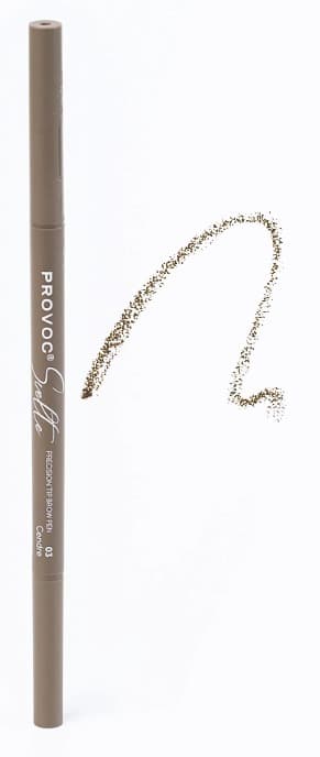 Provoc ультратонкий карандаш для бровей Svelte Precision Tip Eyebrows Pen 03 CENDRE серо-коричневый