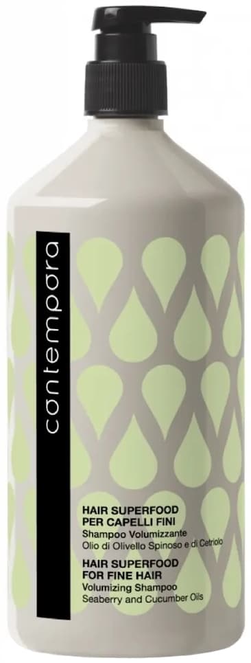 BAREX СОNTEMPORA Шампунь для придания объема с маслом облепихи и огуречным маслом, 1000 мл. 