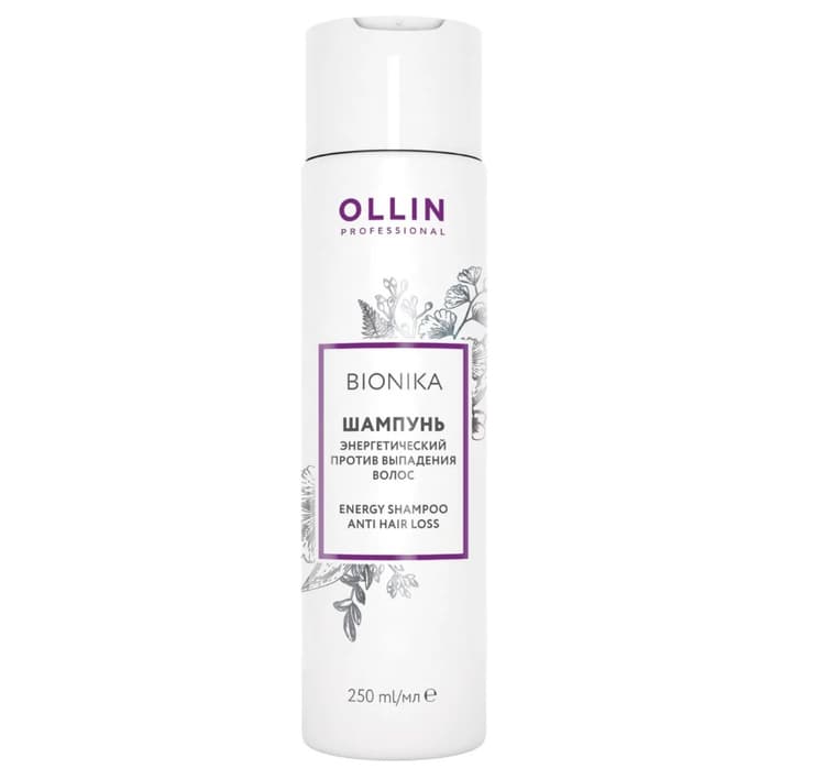 OLLIN BioNika Шампунь энергетический против выпадения волос 250мл.