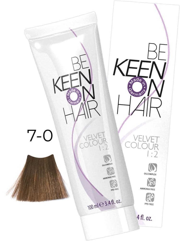 KEEN VELVET COLOUR 7.0 Натуральный блондин/ Mittelblond, 100 мл, без аммиака