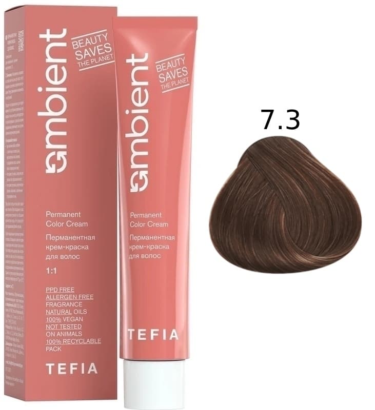 TEFIA AMBIENT 7.3 Блондин золотистый 60 мл