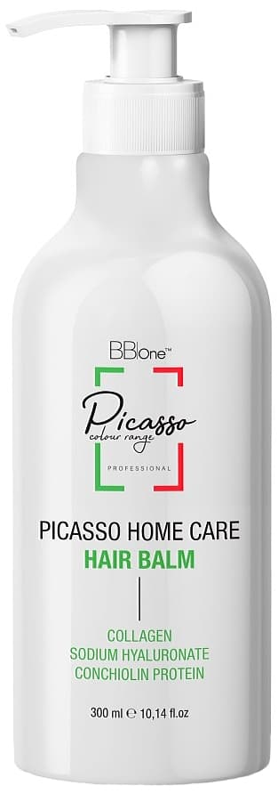 BB One Picasso Home Care Hair Balm Бальзам для окрашенных и поврежденных волос с коллагеном 300мл + дозатор