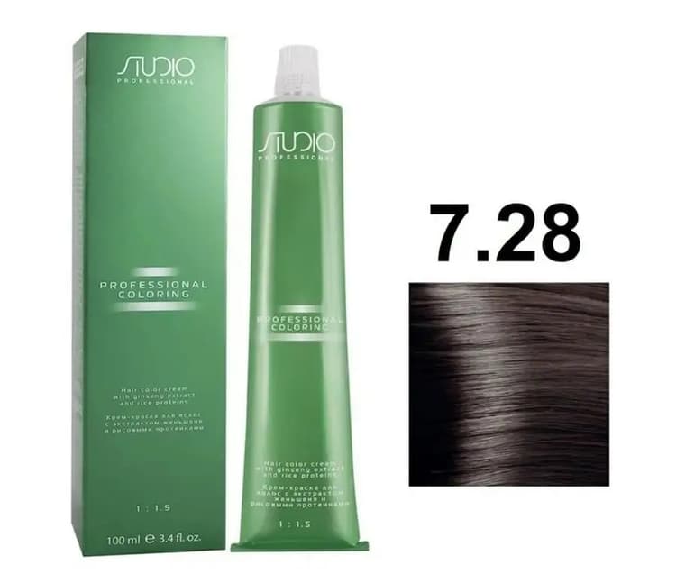 KAPOUS  Studio S 7.28 перламутрово-шоколадный блонд 100 мл 