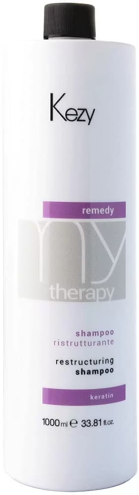 KEZY My Therapy Remedy Restructuring Шампунь реструктурирующий с кератином, 1000 мл.