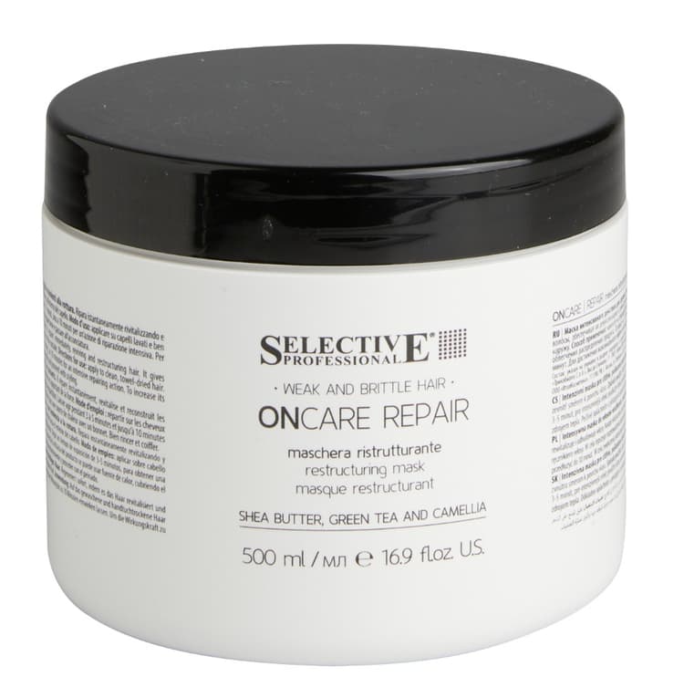 Selective ONCARE REPAIR Маска интенсивного действия для поврежденных или склонных к ломкости волос 500 мл