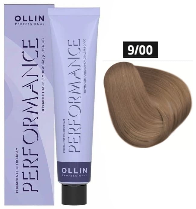 OLLIN PERFORMANCE  9/00 блондин глубокий 60мл Перманентная крем-краска для волос
