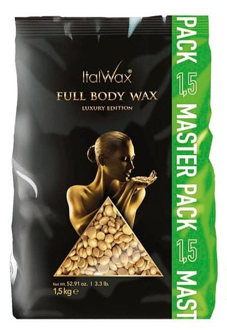 ItalWax Воск горячий (пленочный) Full Body wax гранулы, 1500гр
