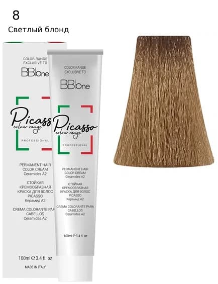 PICASSO 8 Natural Light Blond Крем-краска перманентная