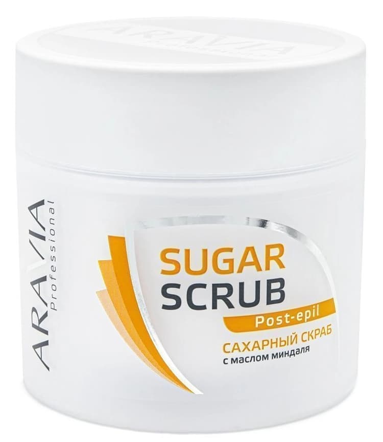 Aravia Сахарный скраб для тела с маслом миндаля, 300 мл