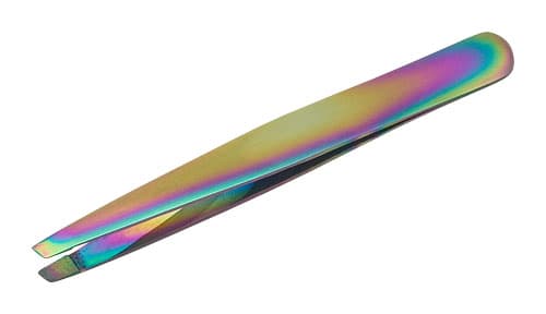 METZGER Пинцет скошенный (titanium)