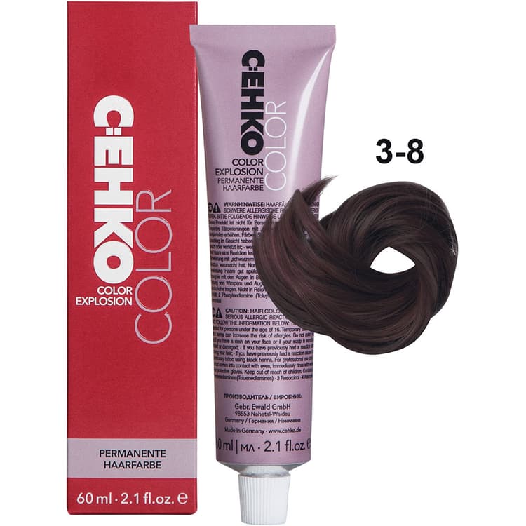 C:EHKO Color Explosion 3/8 Темный шатен фиолетовый/Dark Brown Violet 60 мл