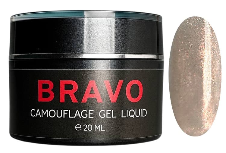 Bravo Моделирующий Camouflage Gel LIQUID №115 20 мл (с шиммером)
