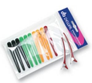 Зажим металл/пластик цветной 80 мм, 1 шт.