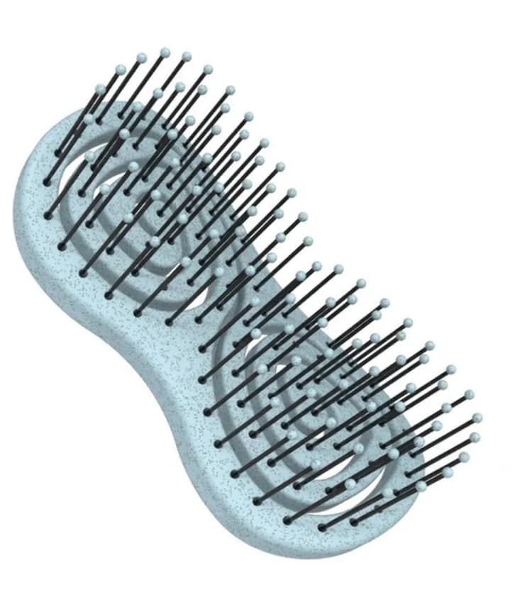 HW Щетка ECO Aven массажная овал продувная, нейлон.щетина,7 рядов,118 мм., голубая 