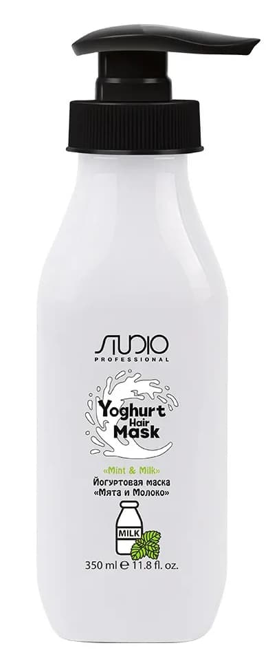 Kapous Studio Йогуртовая маска для волос "Мята и Молоко" 350 мл