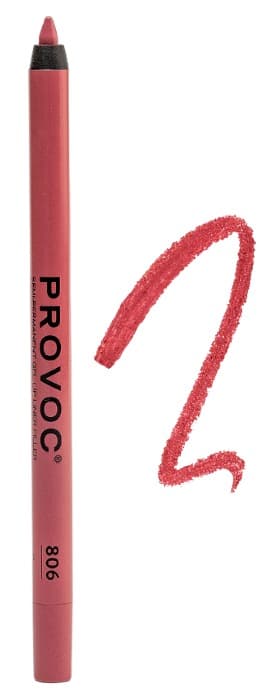 Provoc Гелевая подводка в карандаше для губ Gel Lip Liner 806 Roziz лилово-розовый нюд