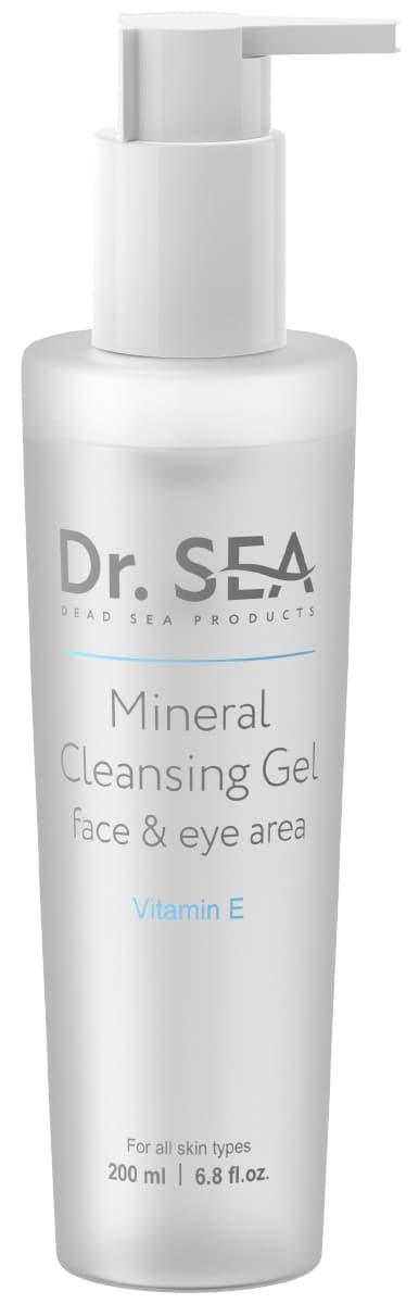 Dr. Sea Очищающий минеральный гель для лица и глаз с витамином Е 200 мл