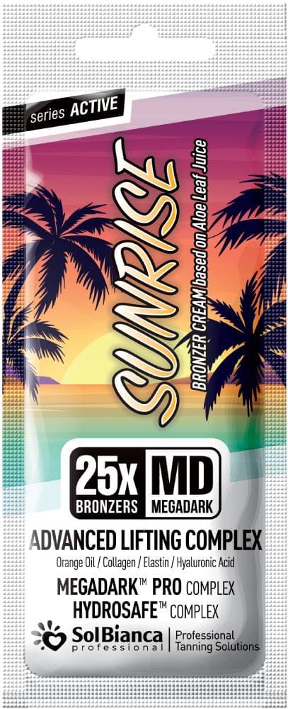 SolBianca Крем "Sunrise" с маслом апельсина, коллагеном, эластином, гиалуроновой кислотой и 25-бронзаторами 15 мл