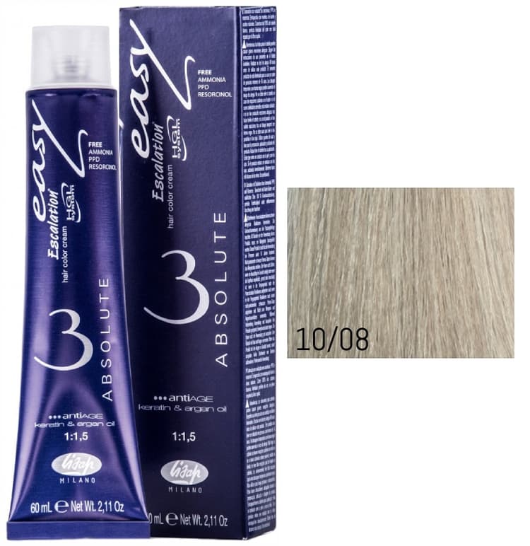 Lisap Absolute 10/08 платиновый блондин ирисовый  60 мл