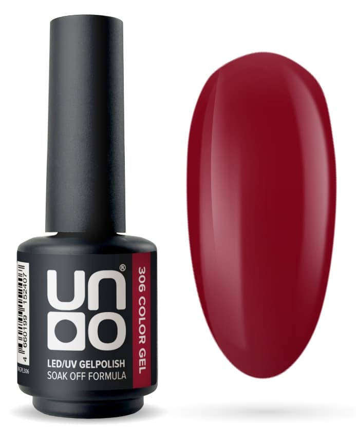 Гель-лак "Uno" - 306 Вишня - Cherry, 8 г.