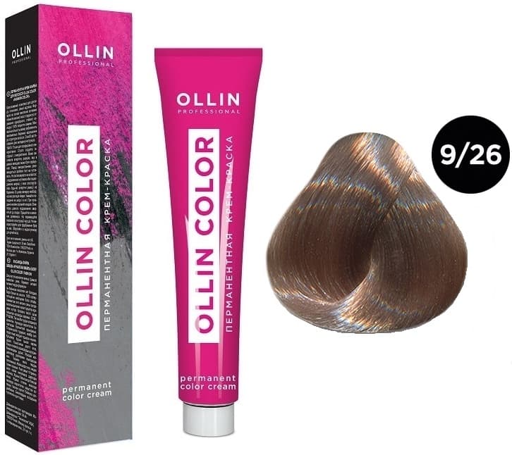 OLLIN COLOR  9/26 блондин розовый 60мл Перманентная крем-краска для волос