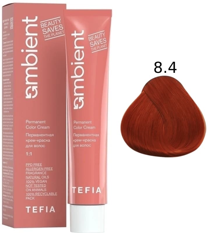 TEFIA AMBIENT 8.4 Светлый блондин медный 60 мл